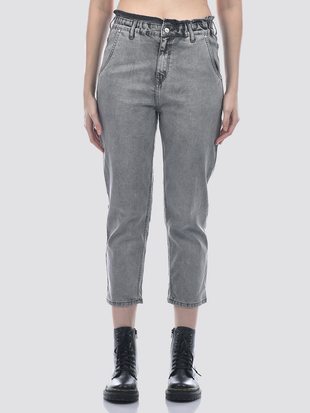 Numero Uno Women Grey Baggy Fit Sustainable Jeans